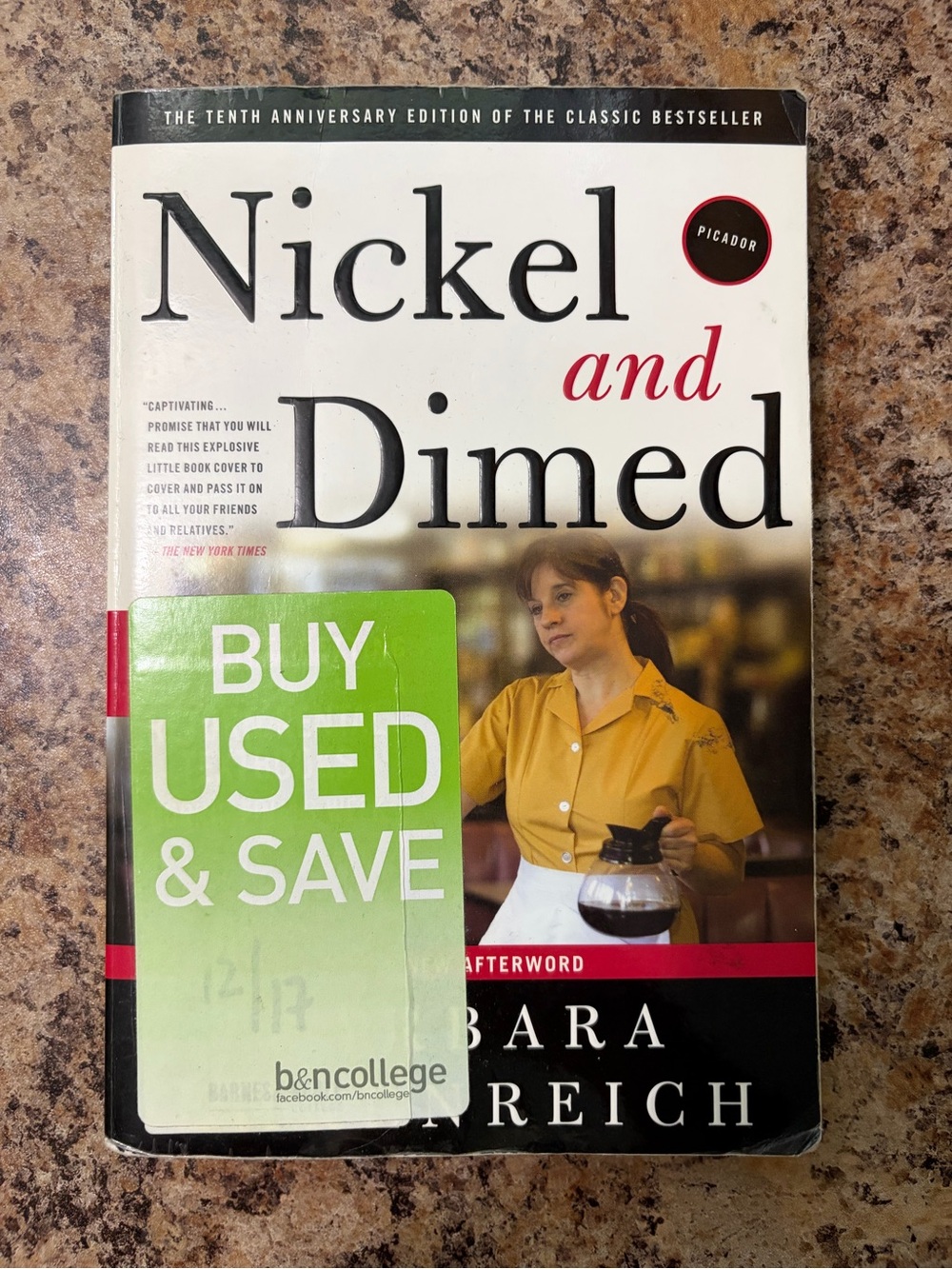 “Nickel & Dimed” Paperback Book by B. Ehrenreich